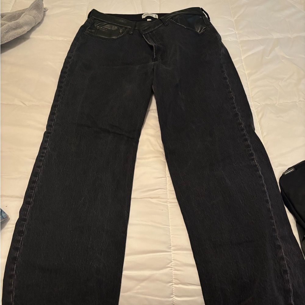 Abercrombie & Fitch 90s Relaxed Black Jeans - Curve Love